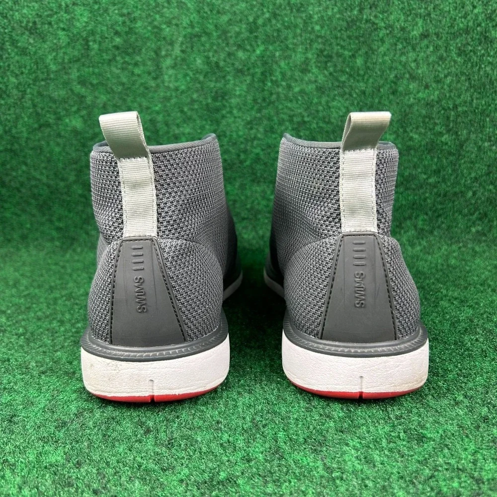 Swims Motion Knit Chukka Boot Hi Top Sneakers Mens 10.5 Grey Lace Up‎ Minimalist